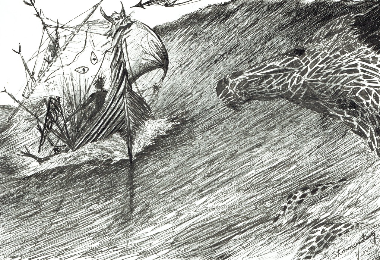 Storm Creators Atlantic, 2012, (Tinta no papel) de Vincent Alexander Booth