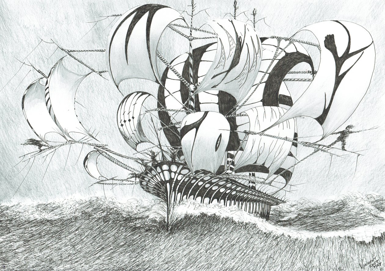 Storm Creators Bohol Sea, 2017, (Tinta no Papel) de Vincent Alexander Booth