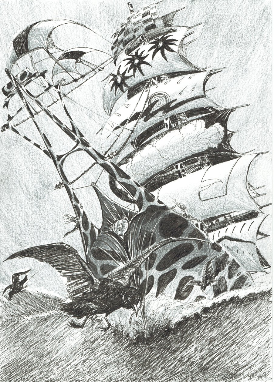 Storm Creators Timor Sea, 2017, (Tinta no Papel) de Vincent Alexander Booth