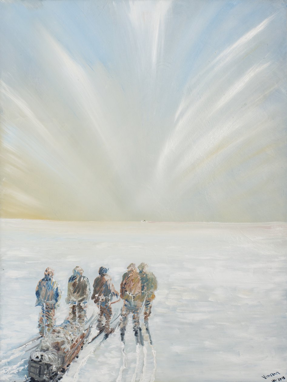 A mancha preta 16 de janeiro de 1912, 2012, (óleo sobre tela) de Vincent Alexander Booth