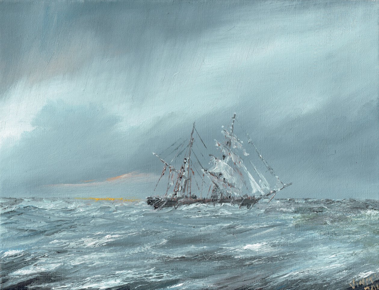 A Mary Celeste à deriva 5 de dezembro de 1872, 2016, de Vincent Alexander Booth