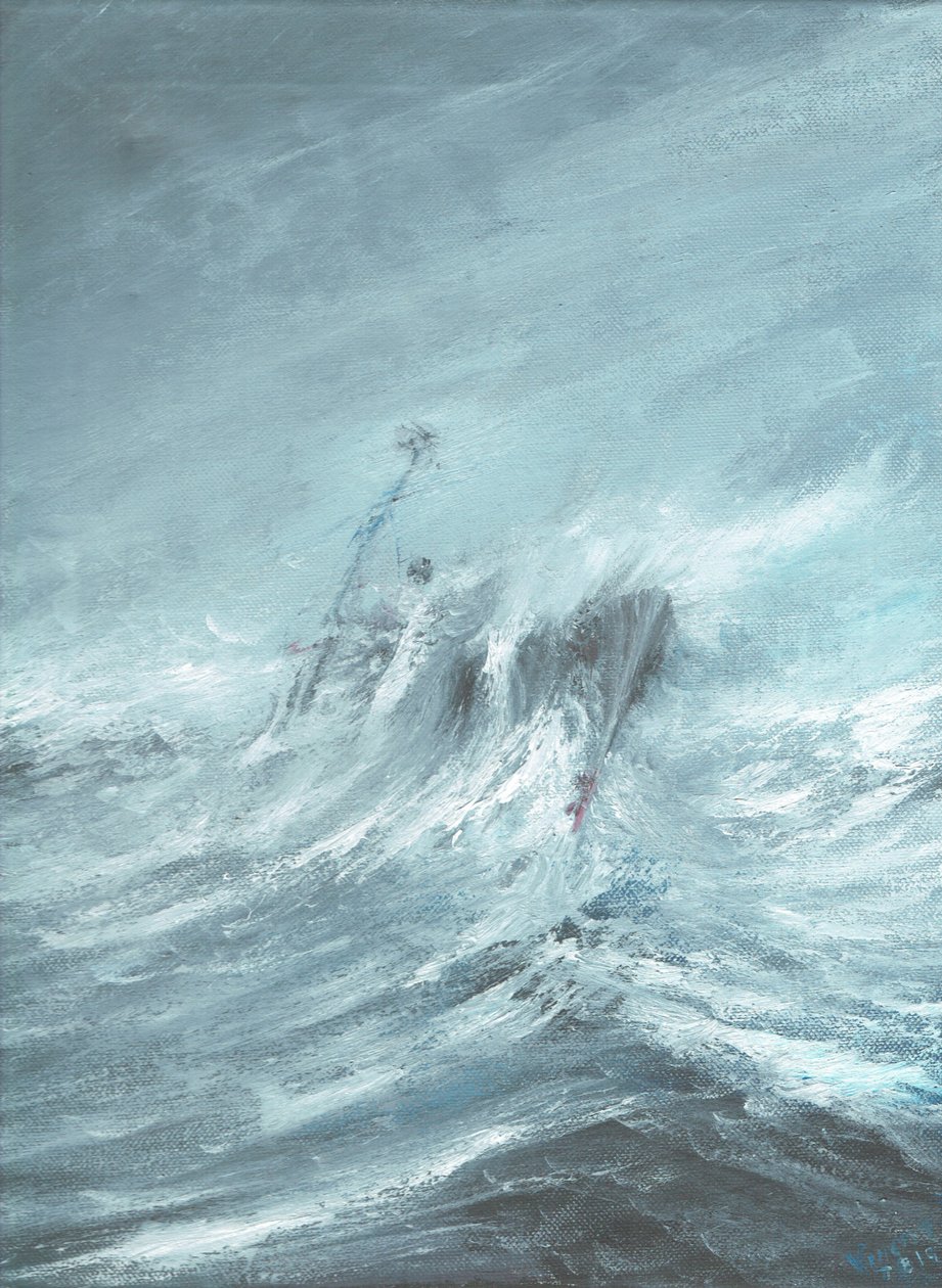 USS Hull perdido no Tufão do Pacífico 18 de dezembro de 1944, 2019 de Vincent Alexander Booth