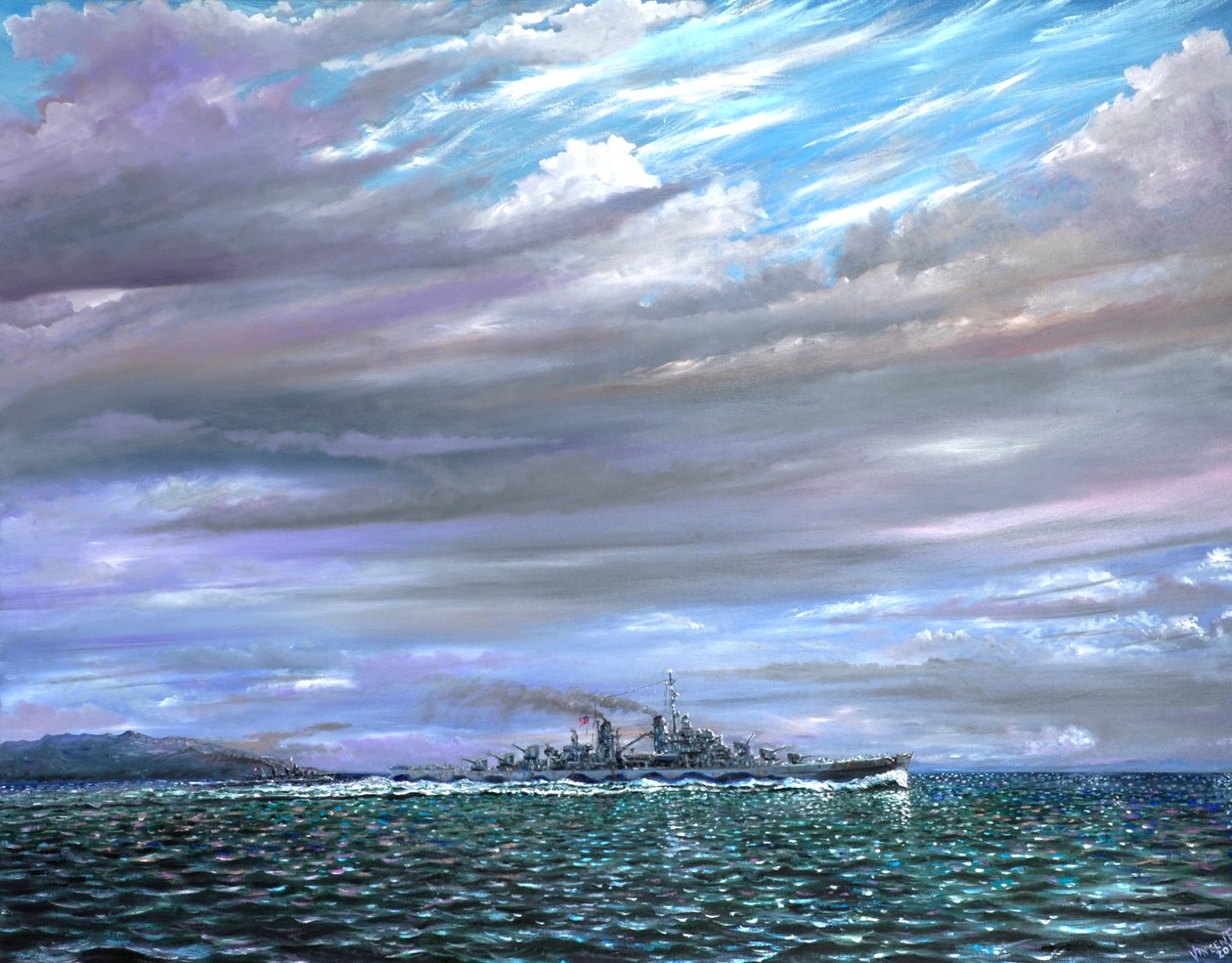 USS Juneau Guardalcanal 1942, 2019 de Vincent Alexander Booth