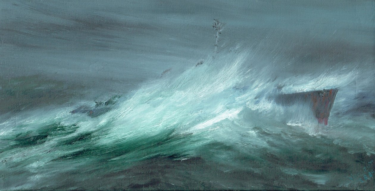 USS Spence perdido no Tufão do Pacífico 18 de dezembro de 1944, 2019 de Vincent Alexander Booth
