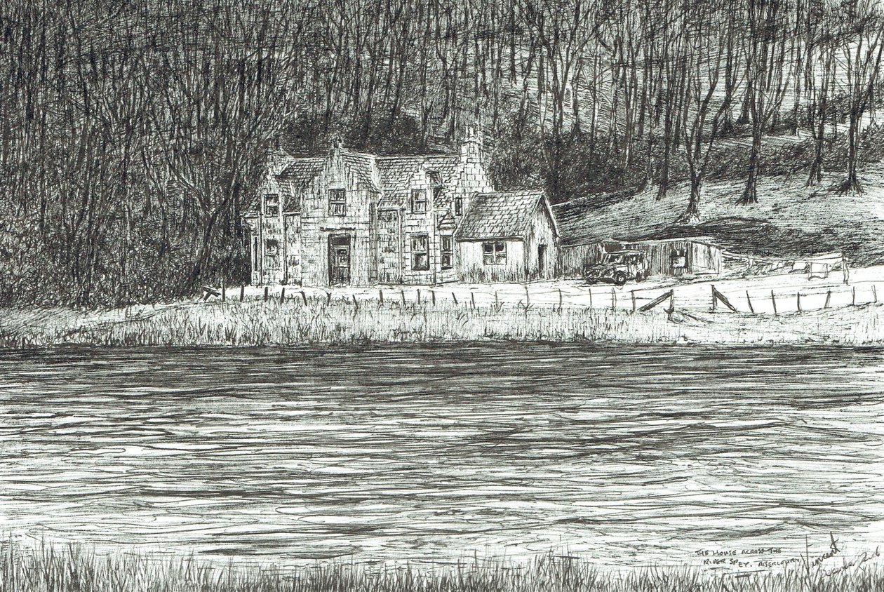 casa do outro lado do rio Spey, 2006 de Vincent Alexander Booth