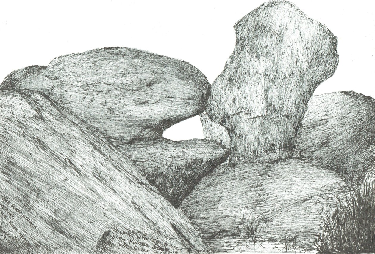 beijando pedras no Kinder Scout, 2007 de Vincent Alexander Booth