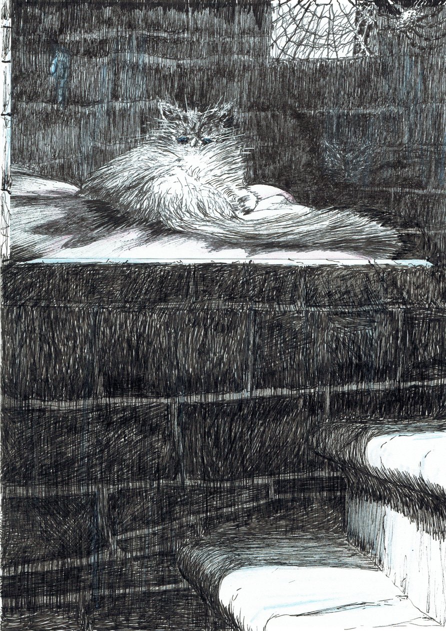 page21, O Castelo na Floresta de Findhorn, 2006, (tinta no papel) de Vincent Alexander Booth