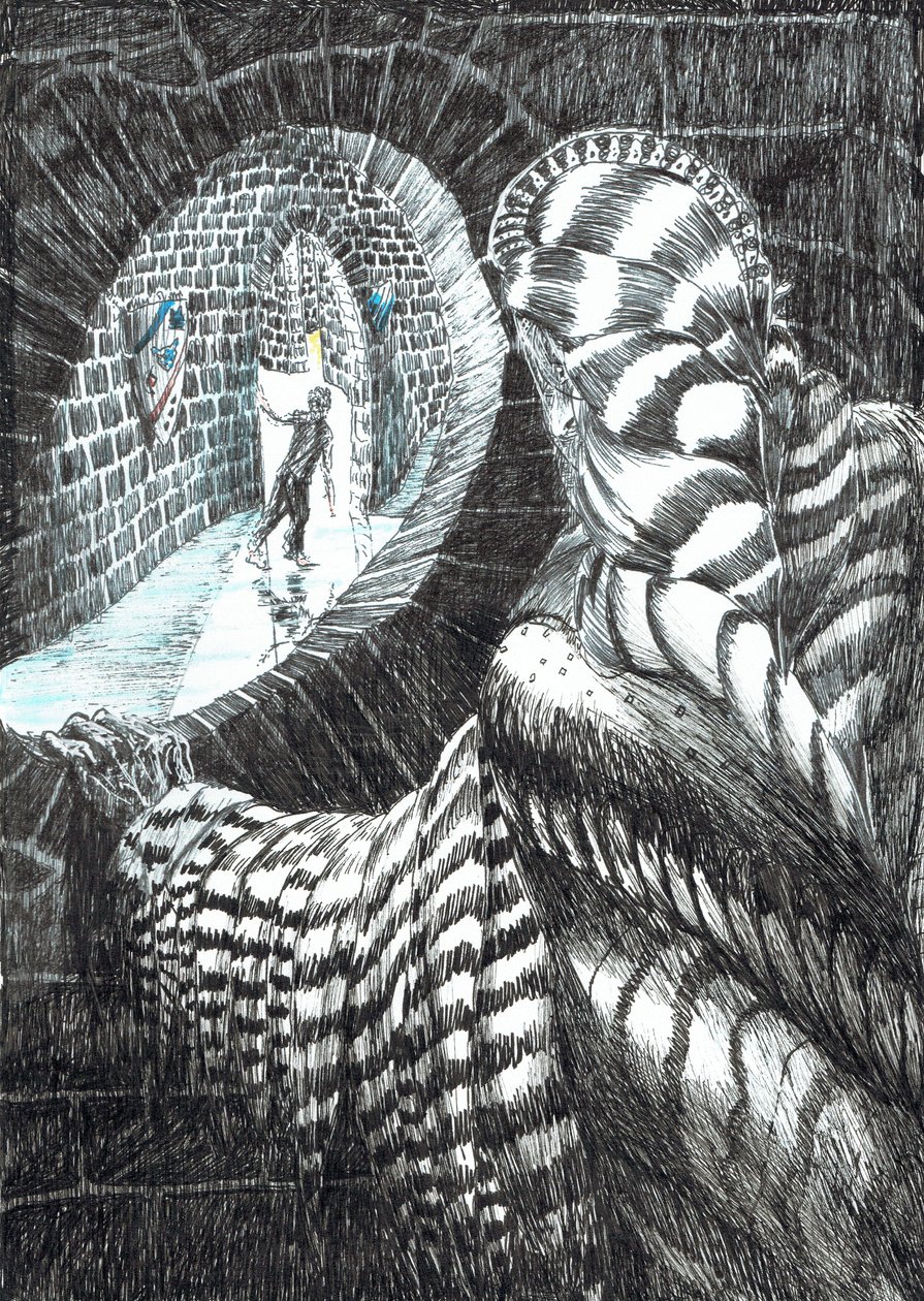 page27, O Castelo na Floresta de Findhorn, 2006, (tinta no papel) de Vincent Alexander Booth
