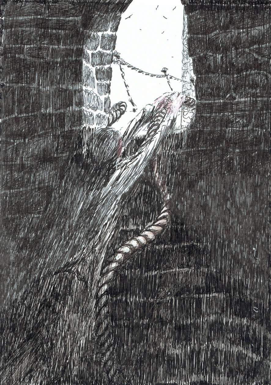 page33, O Castelo na Floresta de Findhorn, 2006, (tinta no papel) de Vincent Alexander Booth
