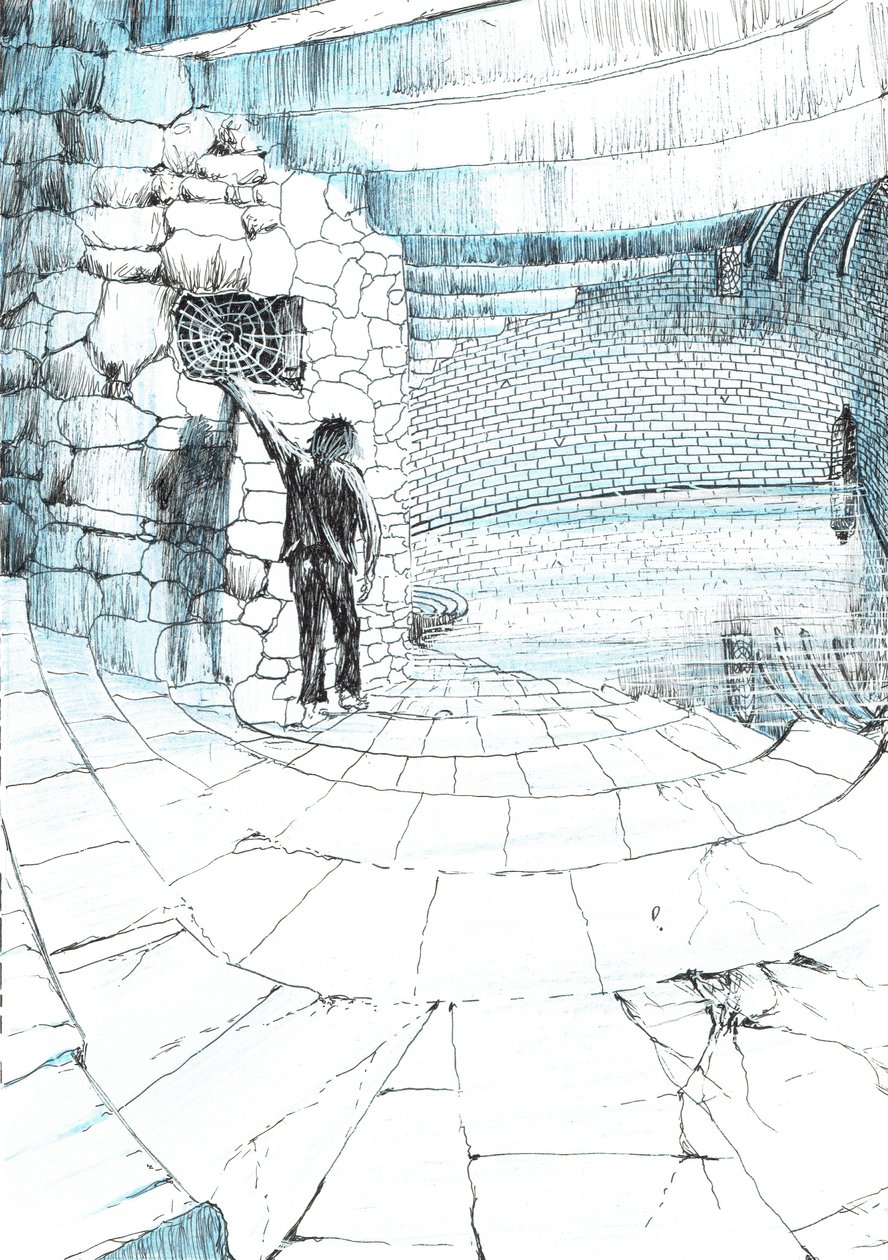 page39, O Castelo na Floresta de Findhorn, 2006, (tinta no papel) de Vincent Alexander Booth