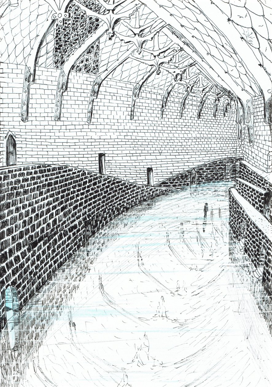 page41, O Castelo na Floresta de Findhorn, 2006, (tinta no papel) de Vincent Alexander Booth