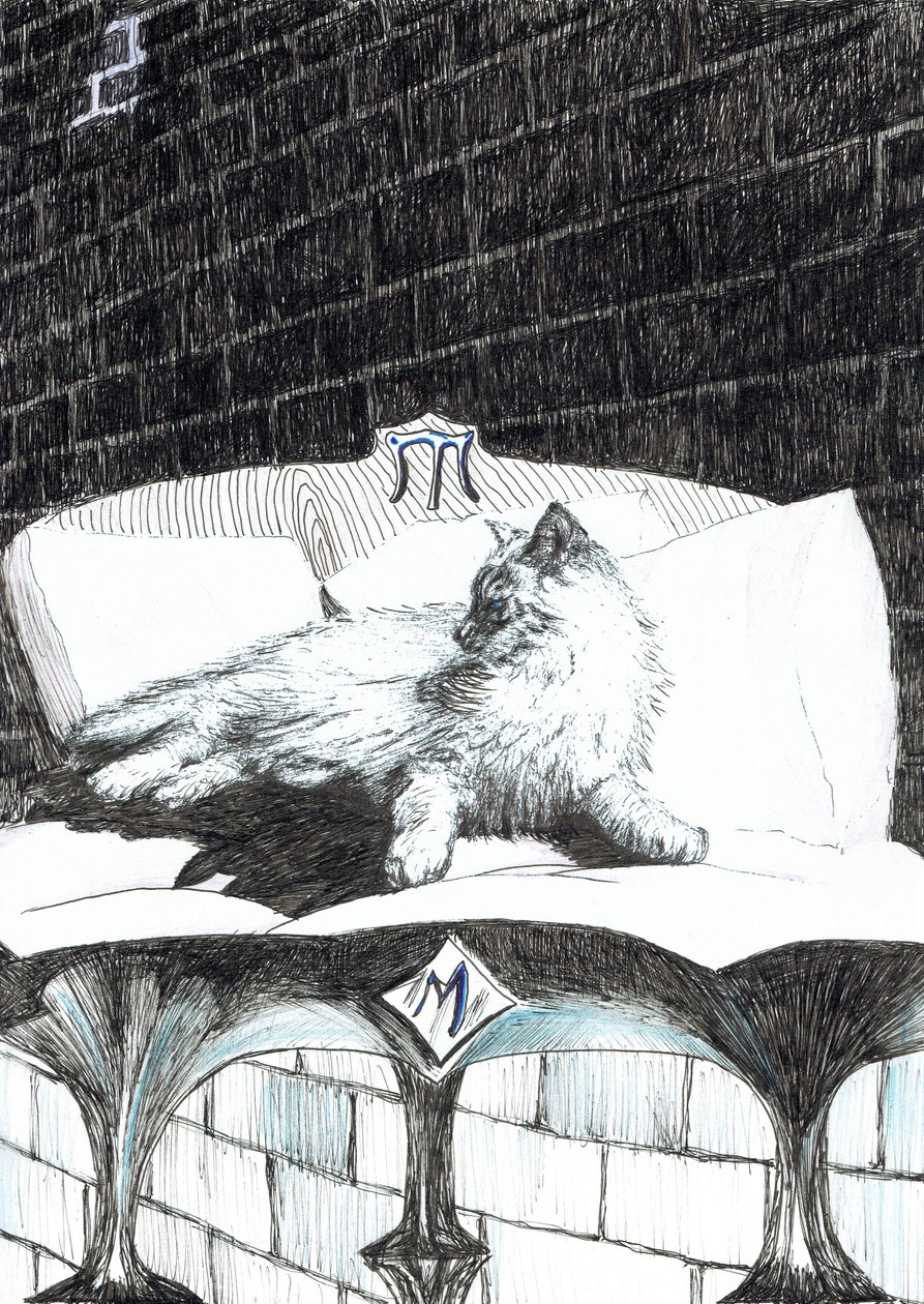 page52, O Castelo na Floresta de Findhorn, 2006, (tinta no papel) de Vincent Alexander Booth