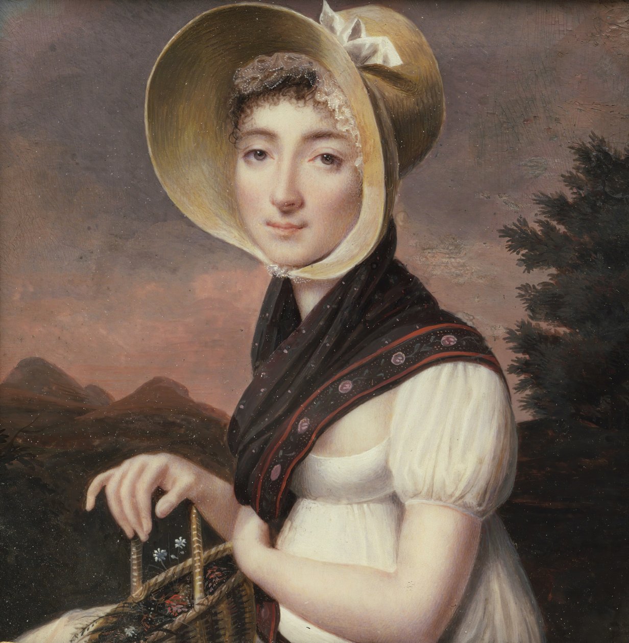 Retrato de uma mulher, ca. 1810 de Vincent Bertrand