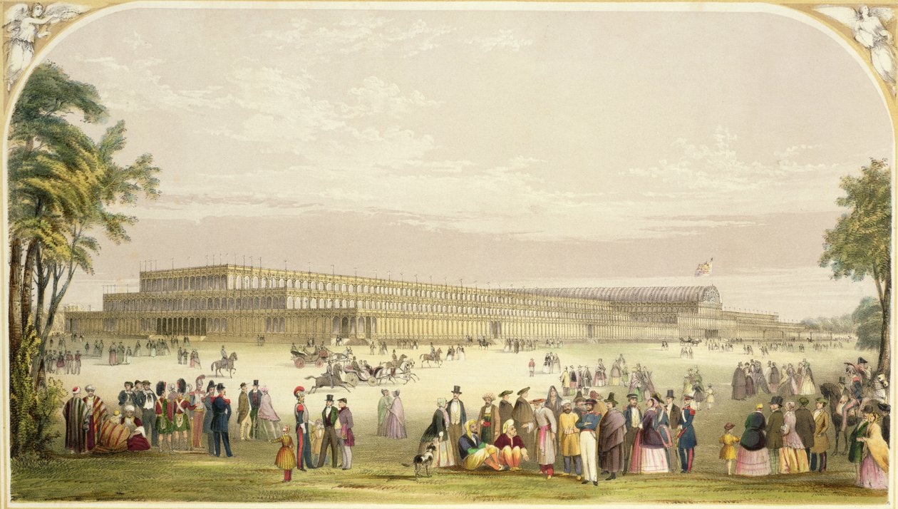 Grande Exposição, 1851: vista do edifício projetado por Joseph Paxton, arquiteto de Vincent Brooks