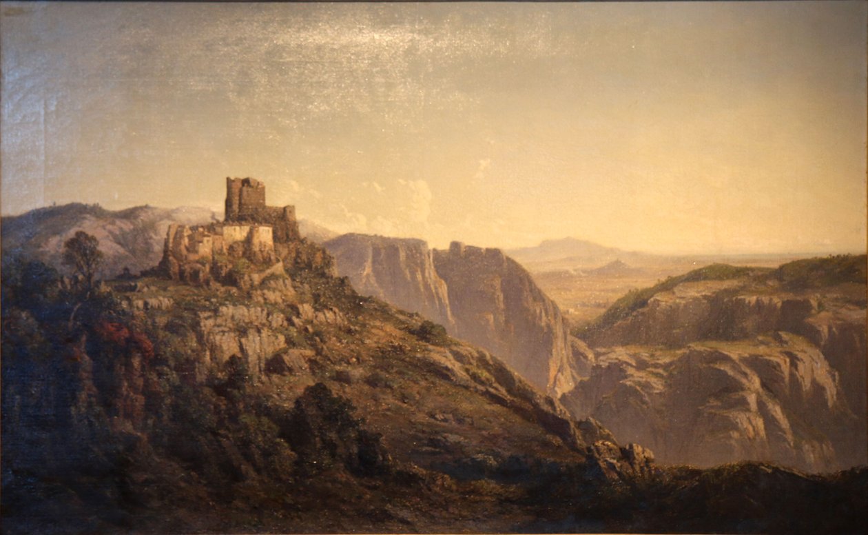 Vista panorâmica das colinas a partir do Château d