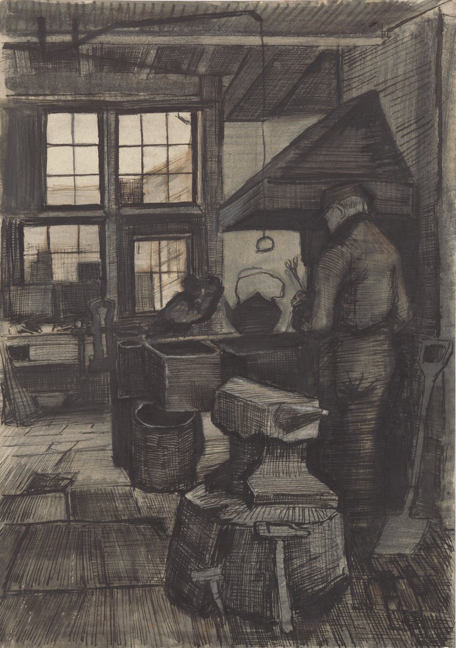 Forja, 1882. de Vincent van Gogh