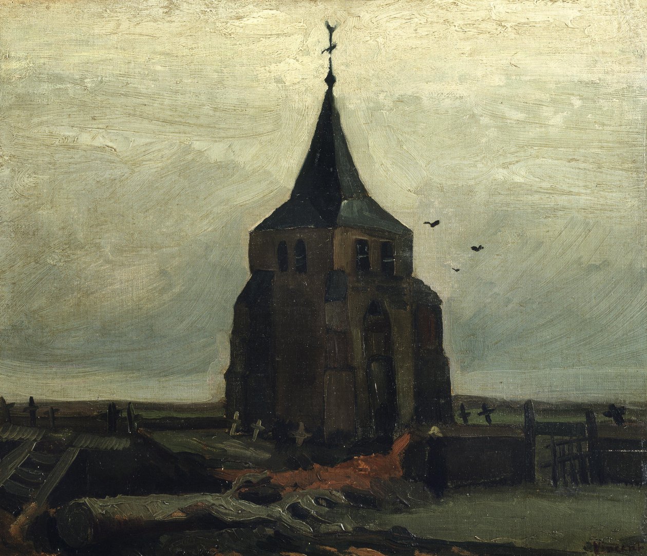 A Torre Velha, 1884. de Vincent van Gogh