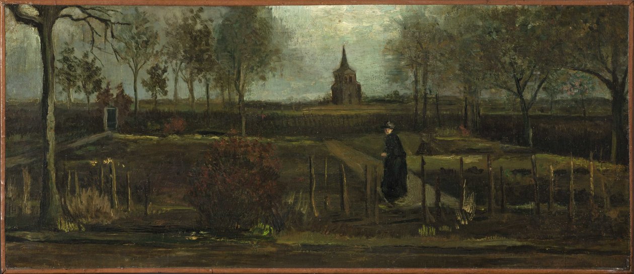 O Jardim Paroquial em Nuenen na primavera de 1884. de Vincent van Gogh