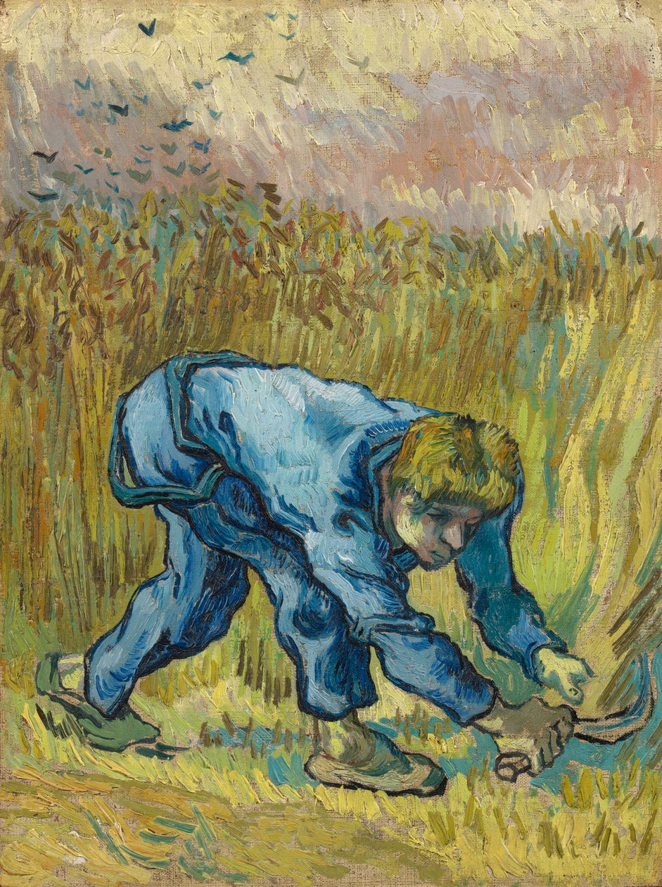 O Ceifador após Millet, 1889. de Vincent van Gogh