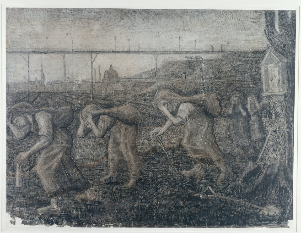 Os portadores do fardo, 1881. de Vincent van Gogh