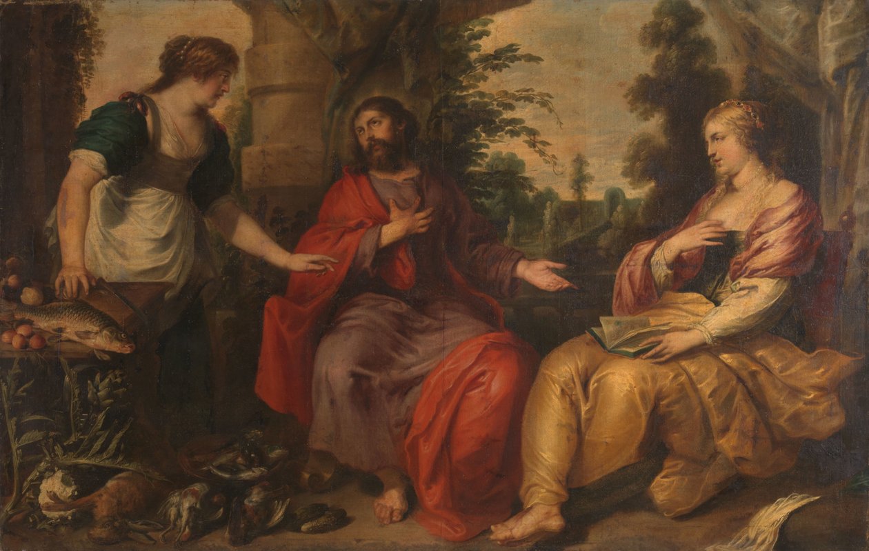 Cristo com Martha e Maria de Vincent Malò (I)