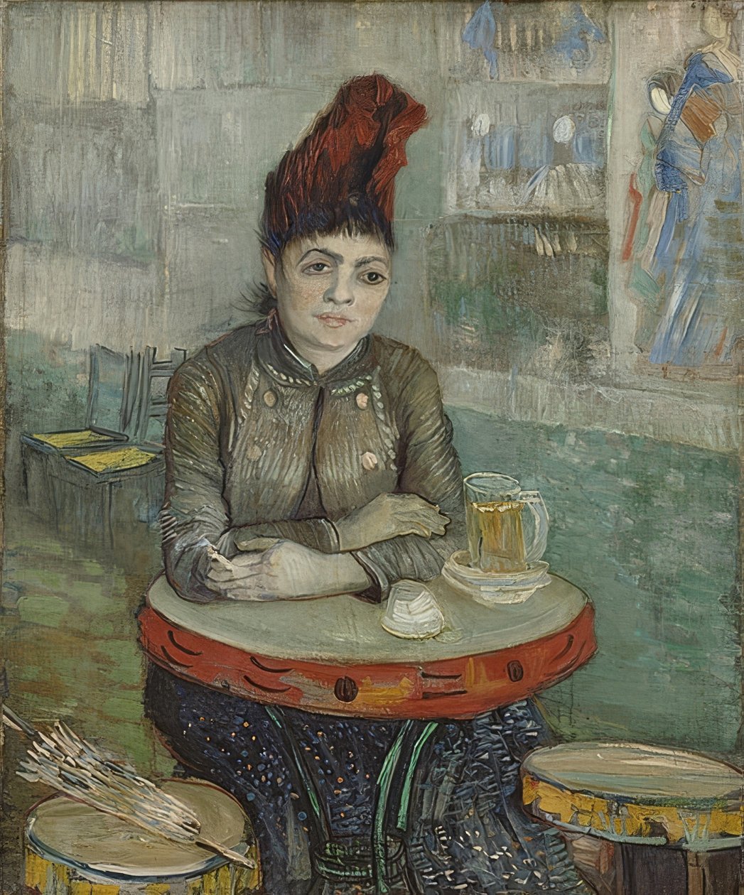 Agostina Segatori no Café Le Tambourin. 1887 de Vincent van Gogh