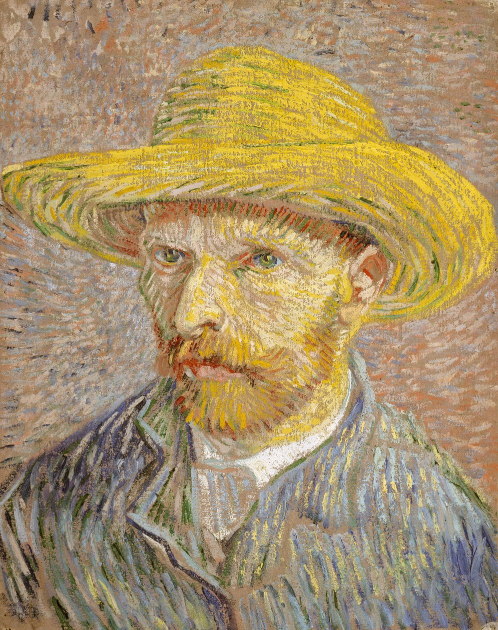 Auto-retrato com chapéu de palha de Vincent van Gogh