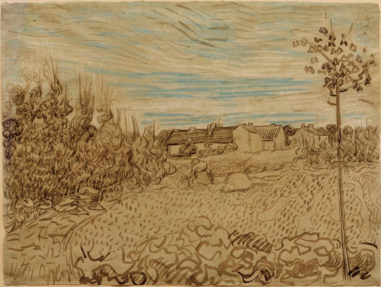 Quinta em um campo de Vincent van Gogh