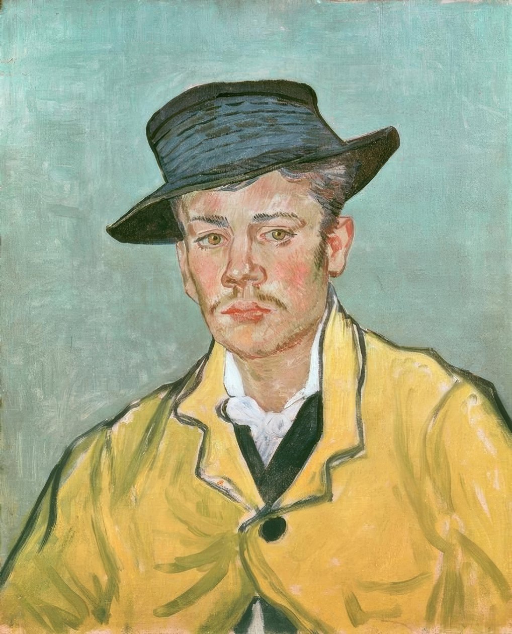 Retrato de um jovem (Armand Roulin, aos 17 anos de idade) de Vincent van Gogh