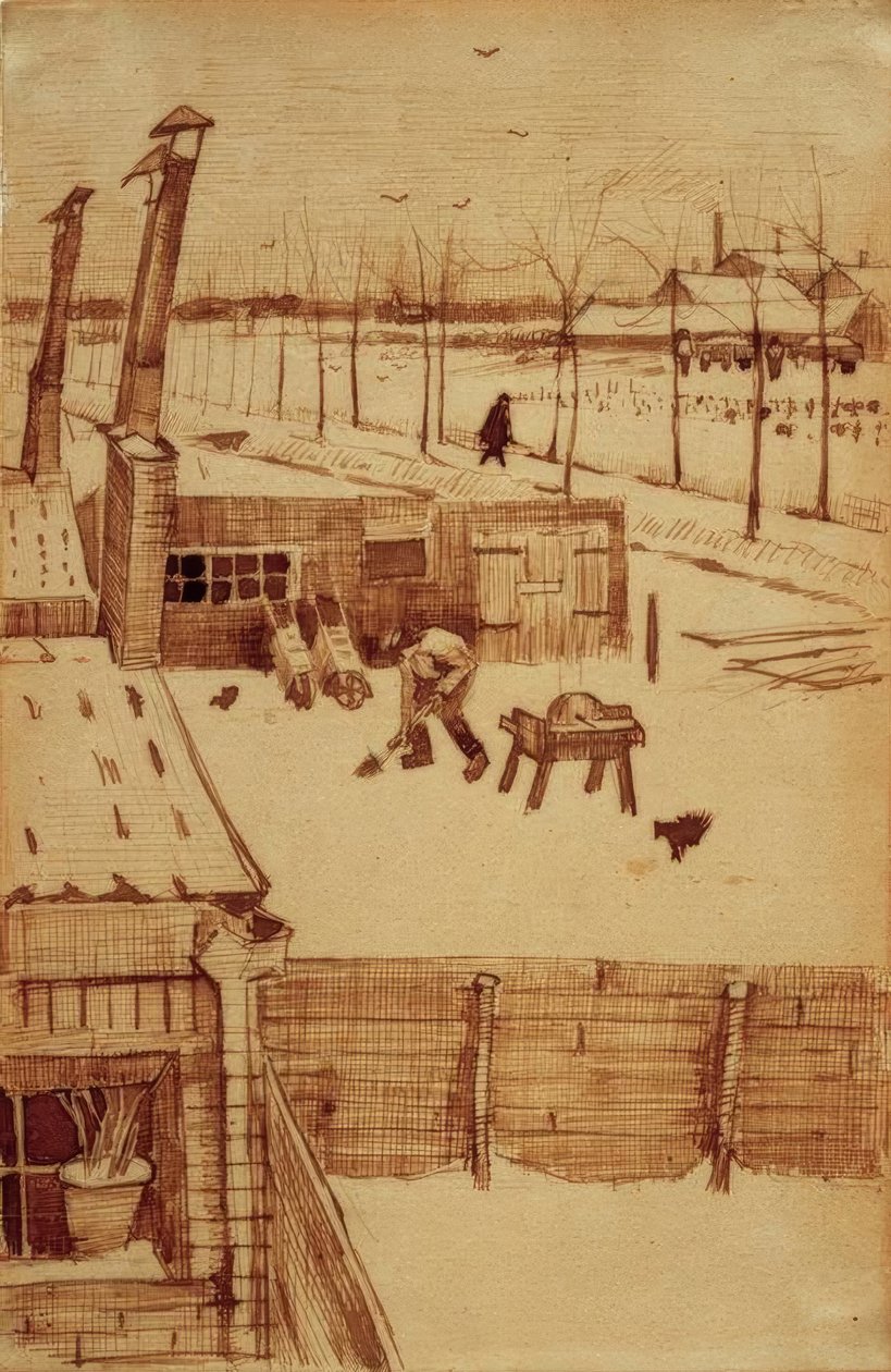 Vista do estúdio do artista em Haia de Vincent van Gogh