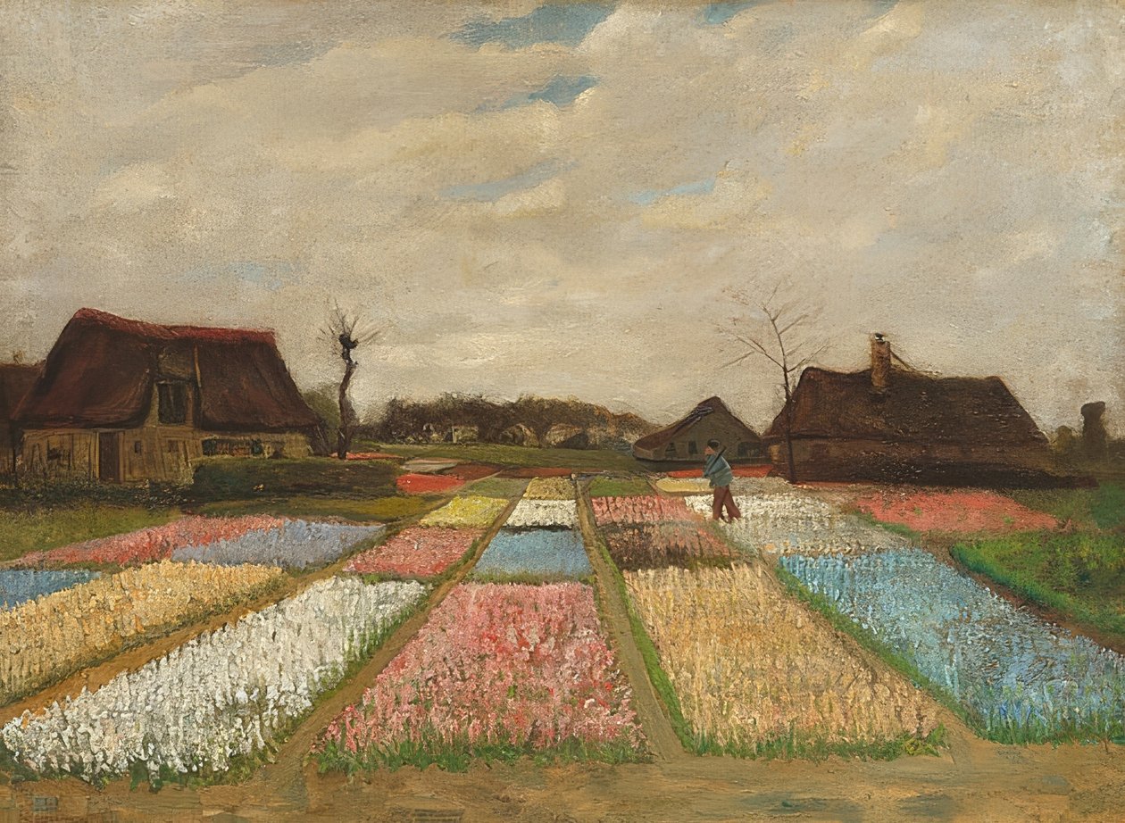 Canteiros de flores na Holanda. Por volta de 1883 de Vincent van Gogh