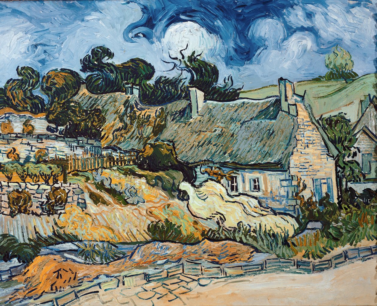 Chaumes de Cordeville to Auvers-Sur-Oise (óleo sobre tela de Vincent van Gogh