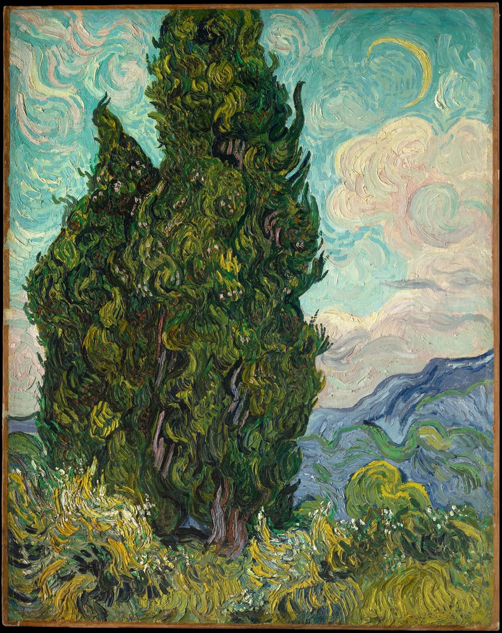 Ciprestes de Vincent van Gogh