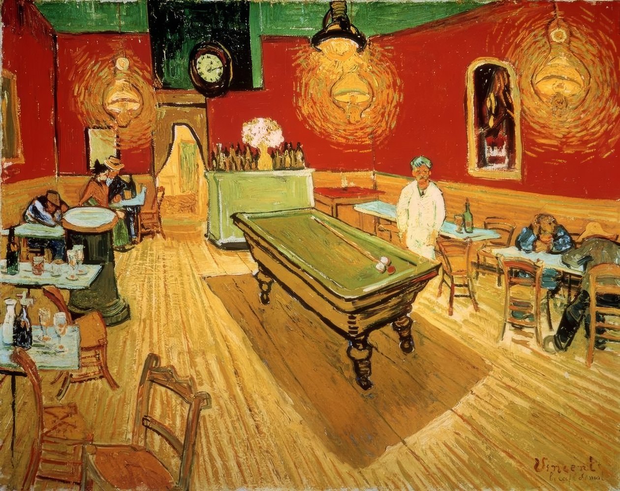O café da noite na Place Lamartine em Arles de Vincent van Gogh
