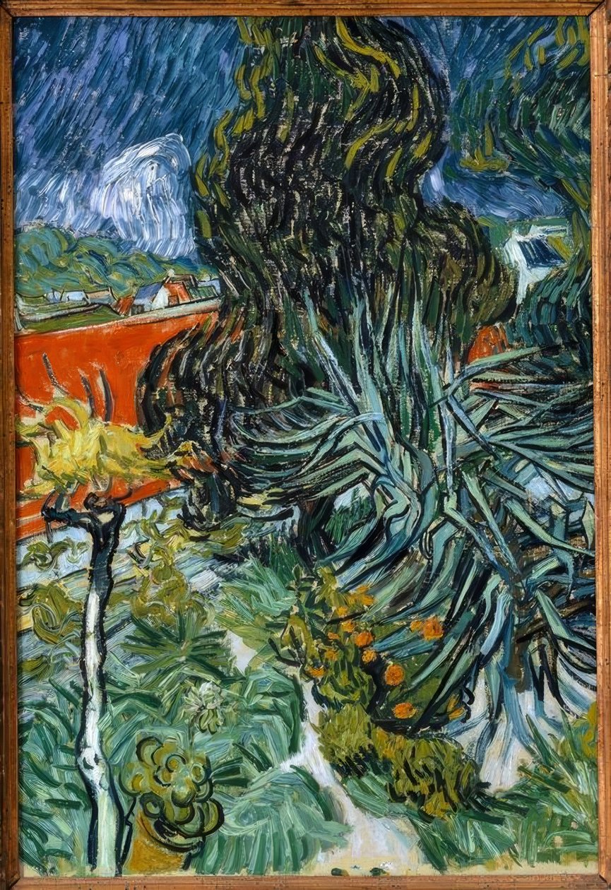 O jardim do doutor Gachet em Auvers de Vincent van Gogh