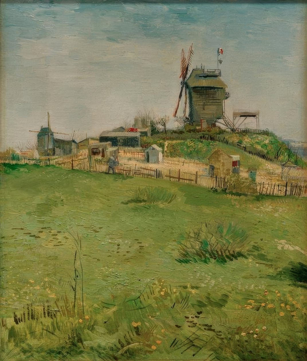 O moinho Le Blutefin de Vincent van Gogh