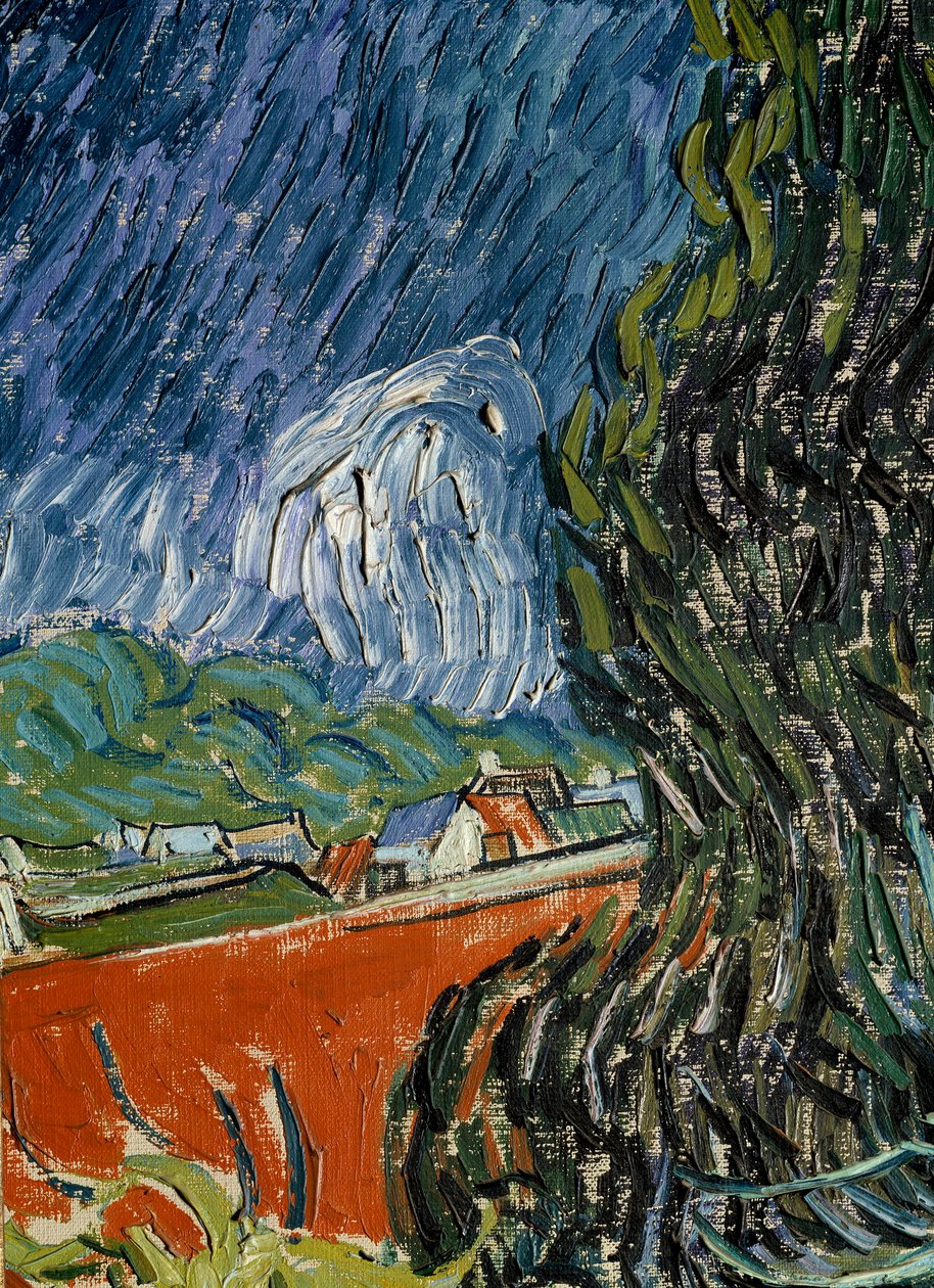 Detalhe do jardim do Doutor Gachet em Auvers sur Oise (Auvers-sur-Oise). Pintura de Vincent van Gogh (1853-1890) 1890 Sun. 0,73x0,52 m Paris, musee d