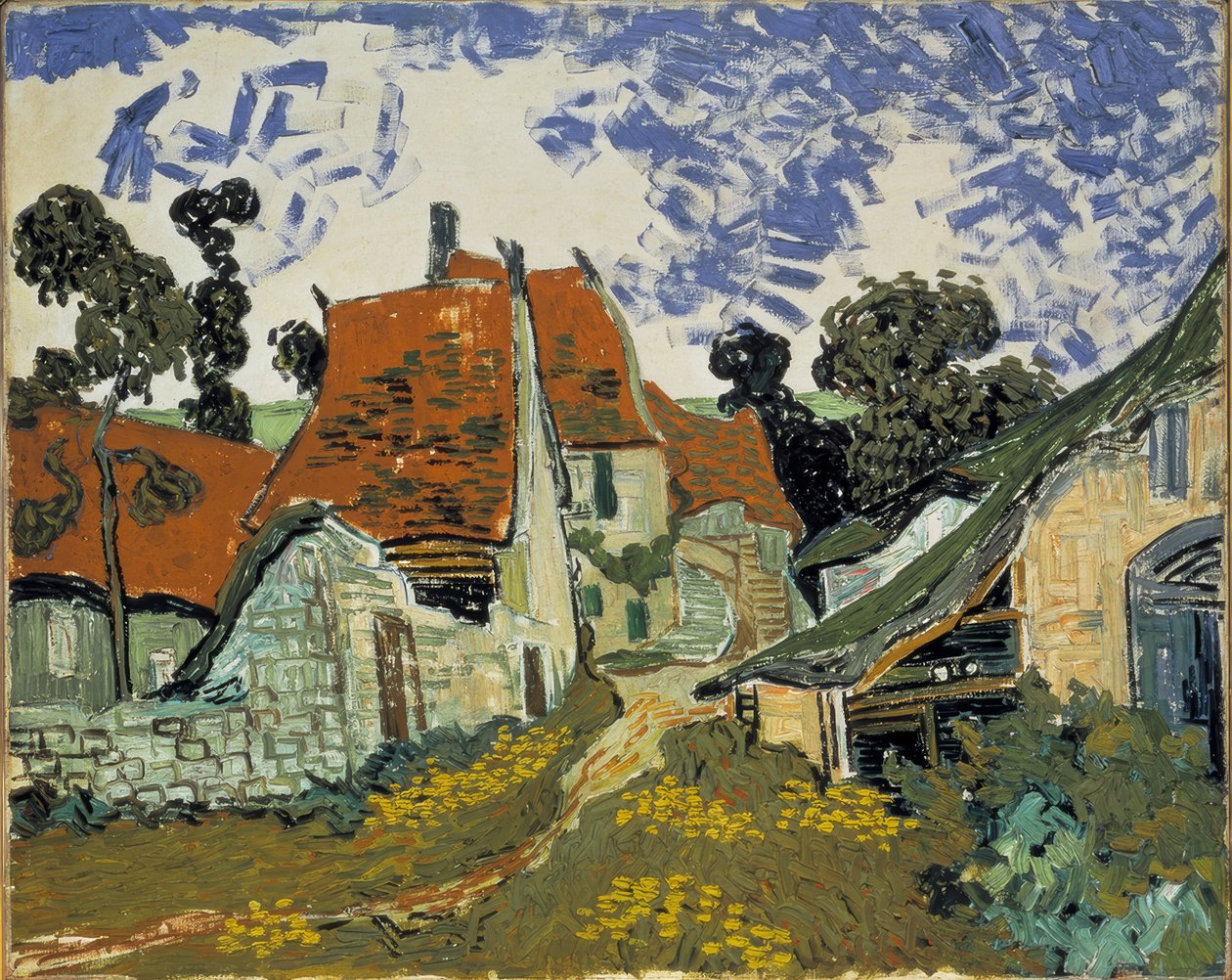 Rua da vila em Auvers de Vincent van Gogh