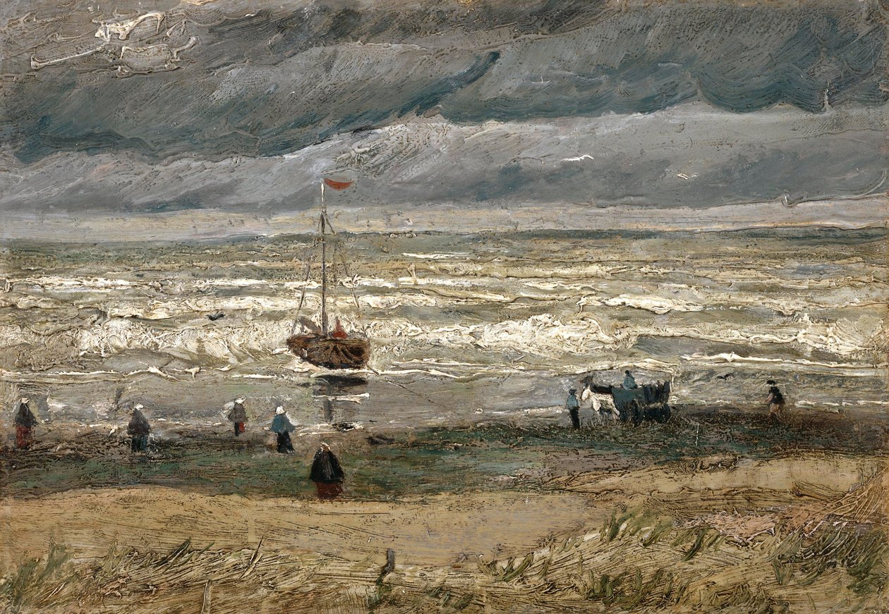 Neerlandês: Zeegezicht bij Scheveningen Vista do mar em Scheveningen de Vincent van Gogh