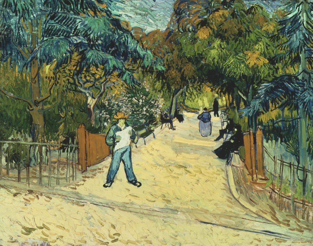 Entrada dos jardins públicos de Arles de Vincent van Gogh