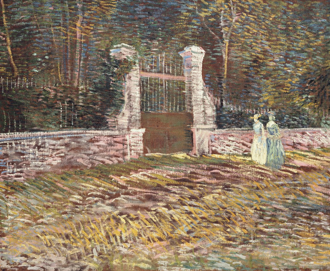 Entrada para o Voyer-d "Argenson Park em Asnieres, 1887 de Vincent van Gogh