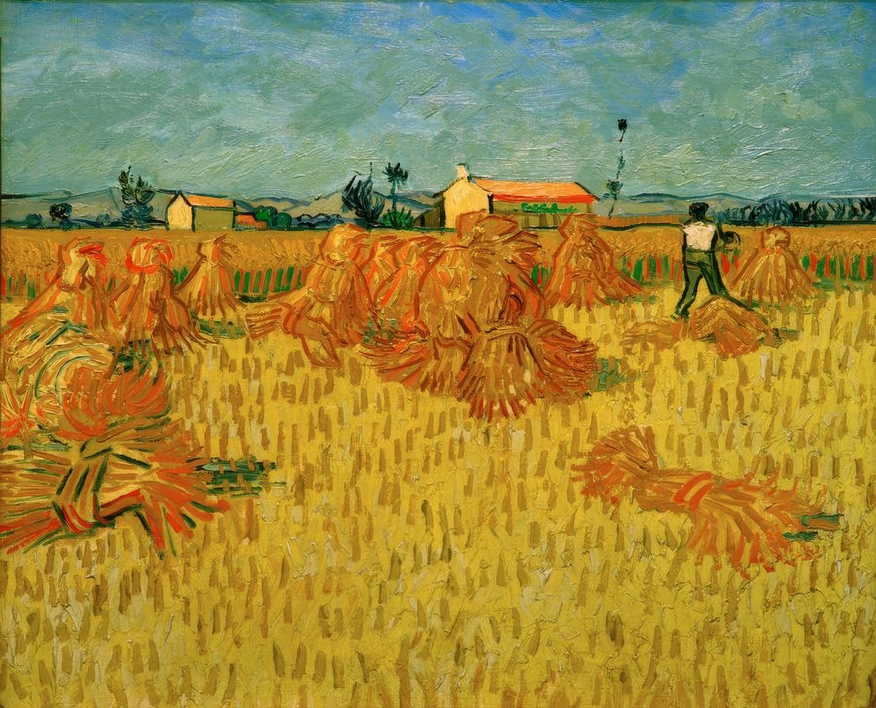 Colheita em Provence de Vincent van Gogh