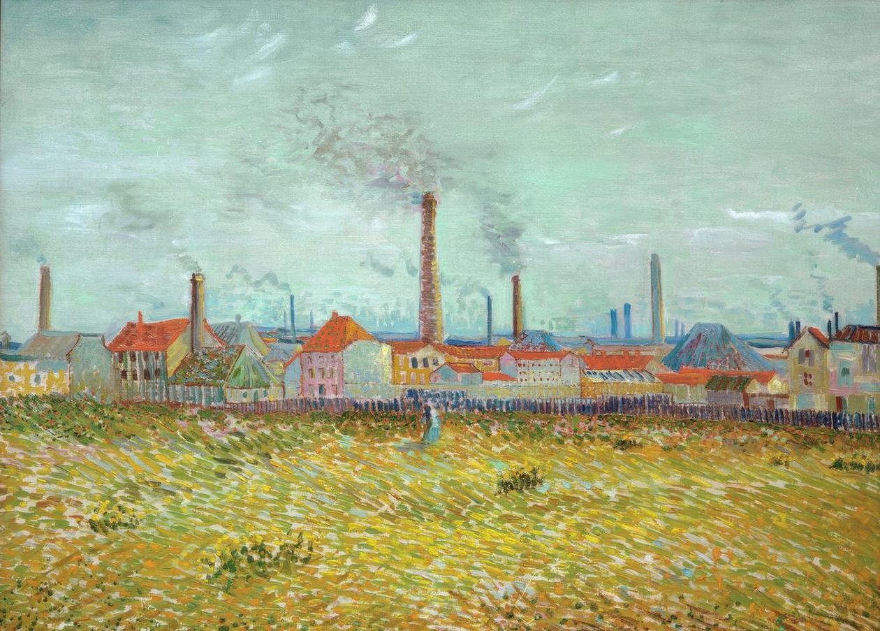 Fábricas em Asnières, vistas do Quai de Clichy de Vincent van Gogh