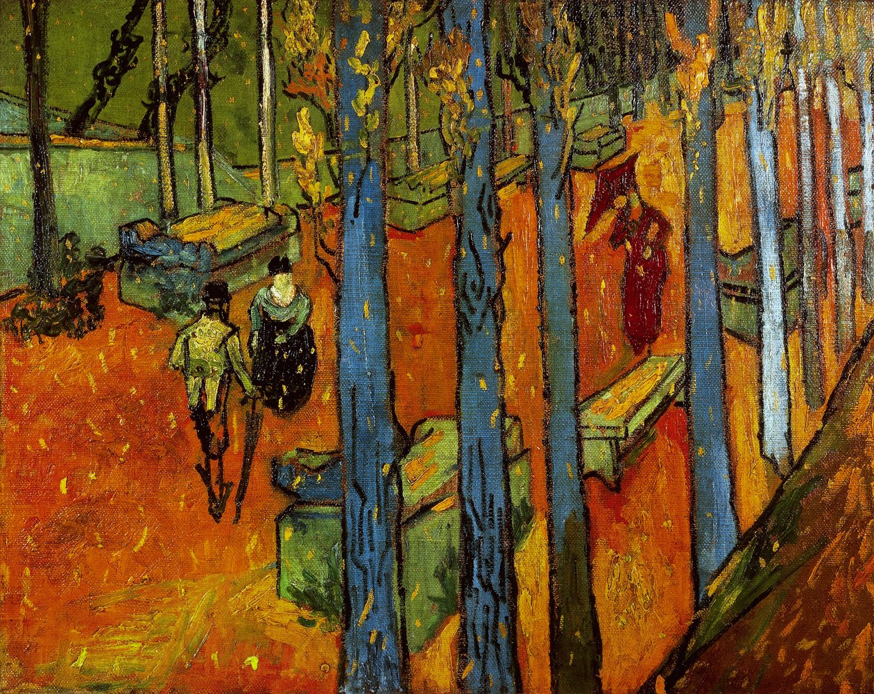Folhas que caem (Les Alyscamps) de Vincent van Gogh