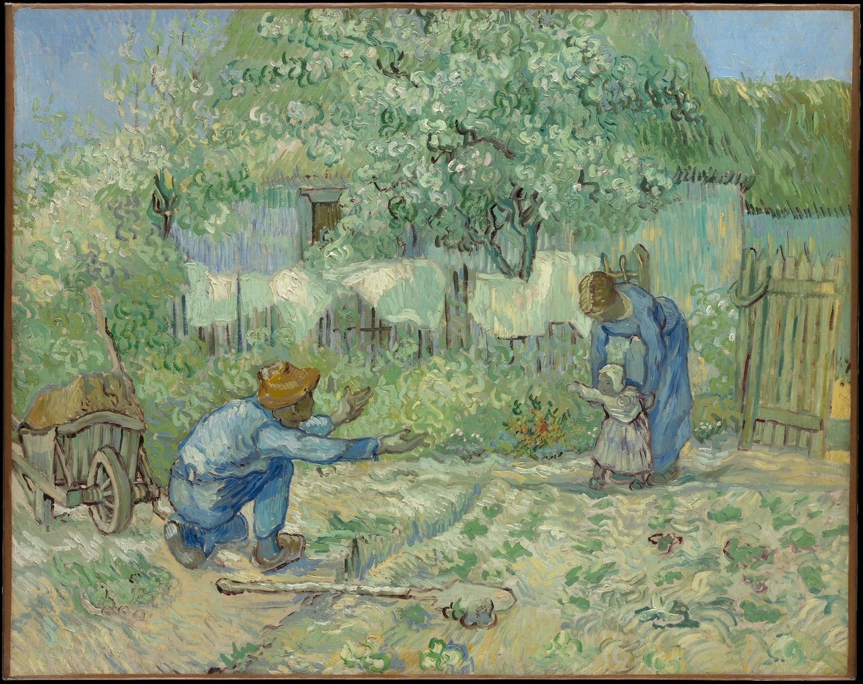 Primeiros passos, segundo Millet de Vincent van Gogh
