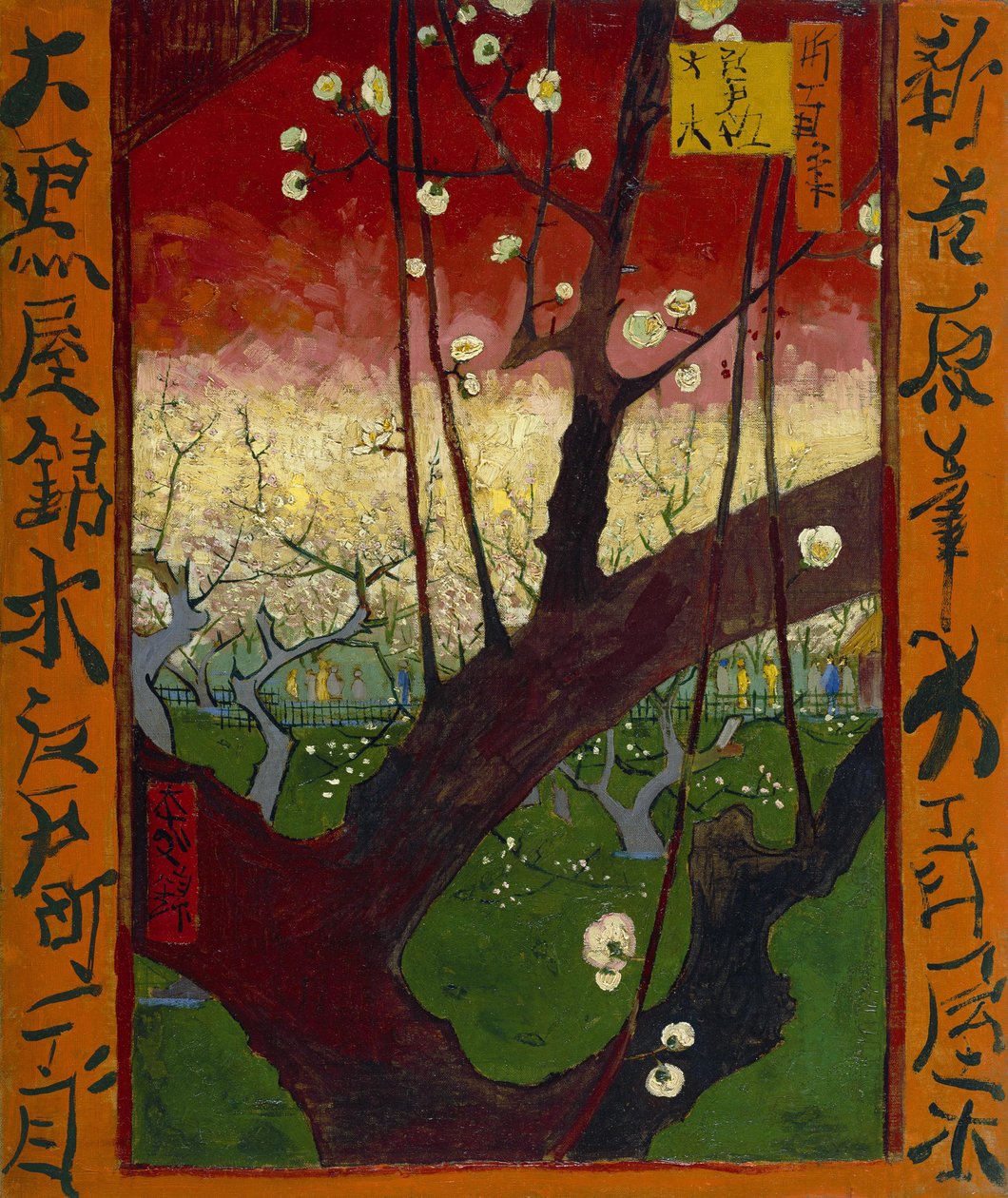 Ameixeira em flor (segundo Hiroshige) de Vincent van Gogh