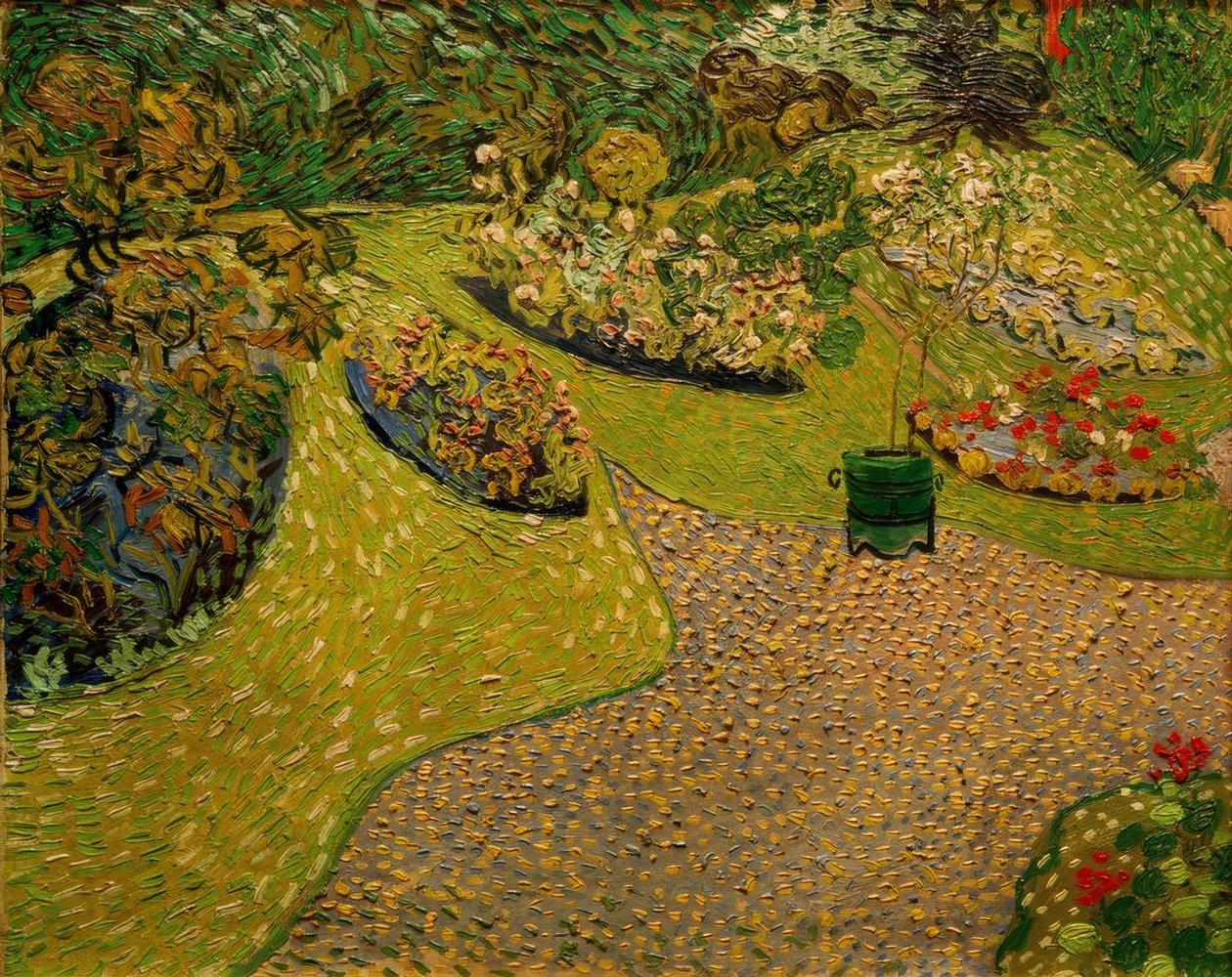 Jardim em Auvers de Vincent van Gogh
