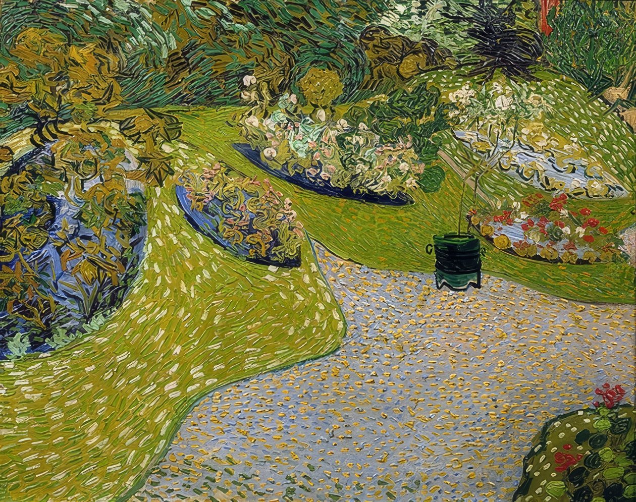 Jardim em Auvers. 1890 de Vincent van Gogh