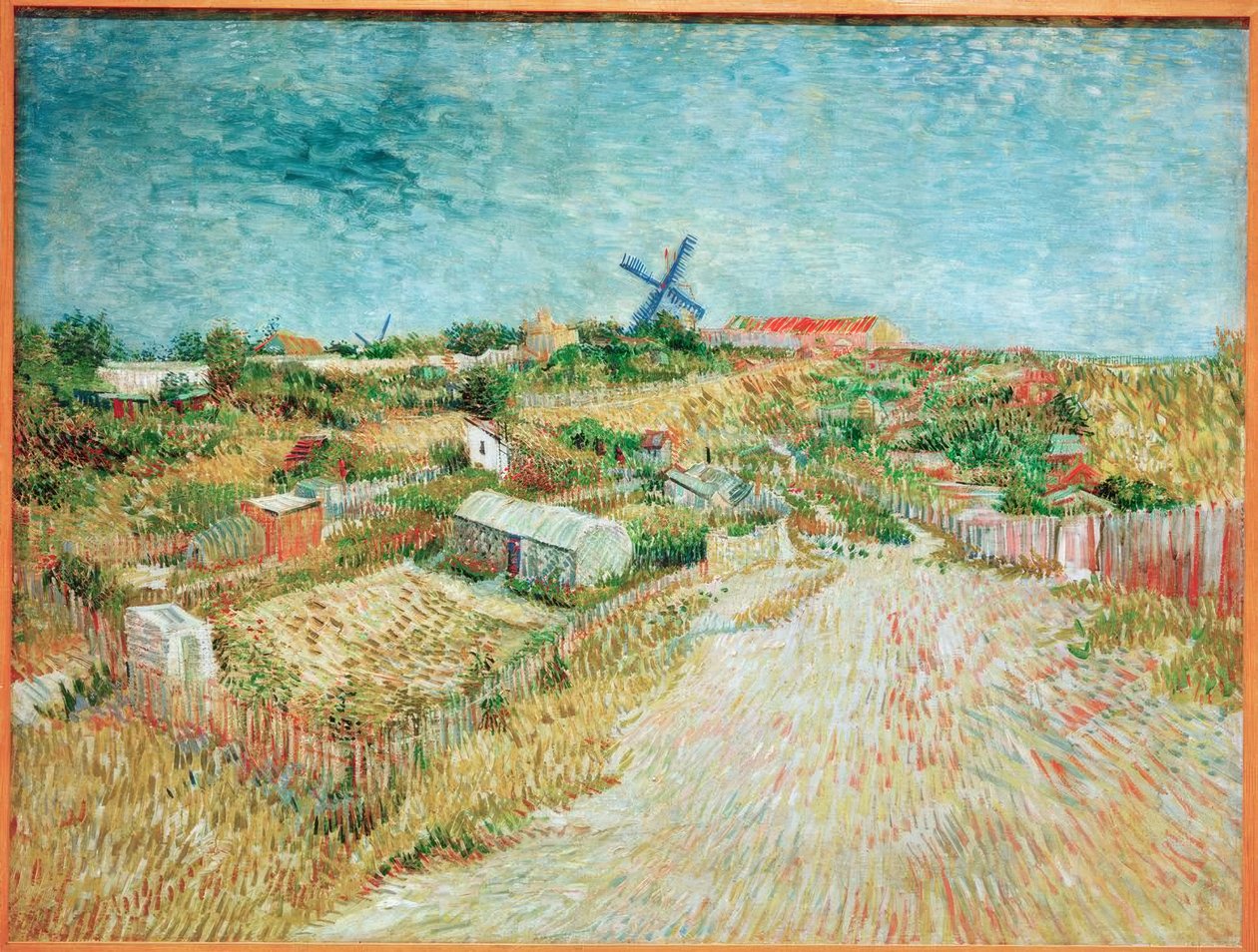 Hortas em Butte Montmartre de Vincent van Gogh
