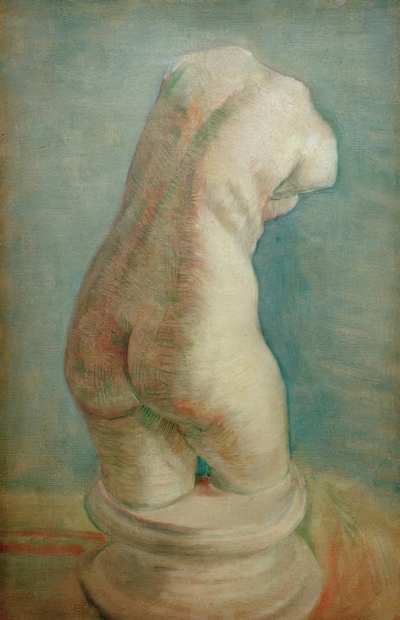 Torso de gesso (fêmea) na vista traseira de Vincent van Gogh